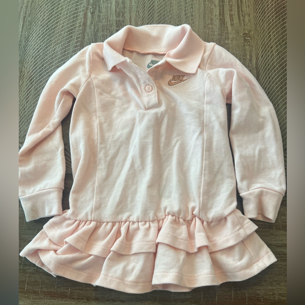 Nike babygirl blush polo tennis dress 24 m